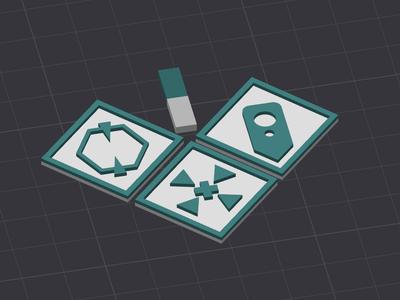 Tau "Spot" markers (Warhammer 40k 10th edition)