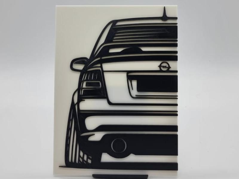 2D Wall Art Opel Astra G OPC