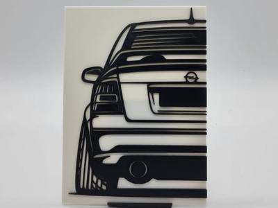 2D Wall Art Opel Astra G OPC