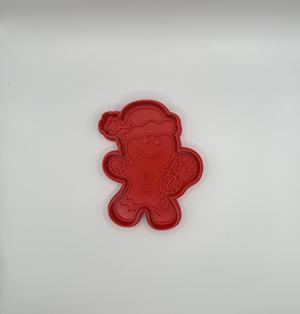 Christmas Gingerbread man cookie cutter / stamp