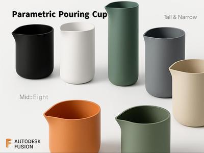Customizable Pouring Cup with Spout – Fusion 360
