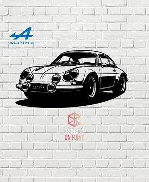 ALPINE A110 VINTAGE - 2D WALL ART #1