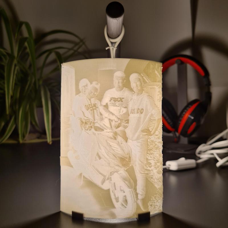 Lithophane lamp stand