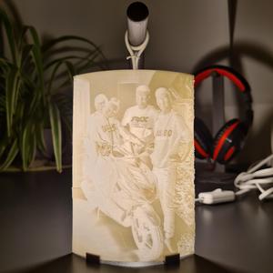 Lithophane lamp stand