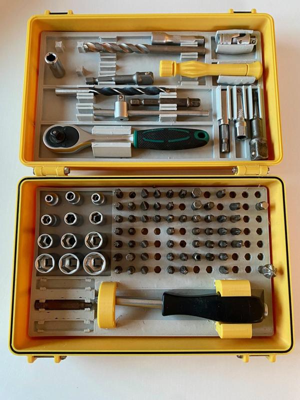 Rugged tool box for bits