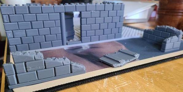 Stone Bricks - Compatible with Lego (r) Bricks and 25mm TTRPGs such as D&D (r)
