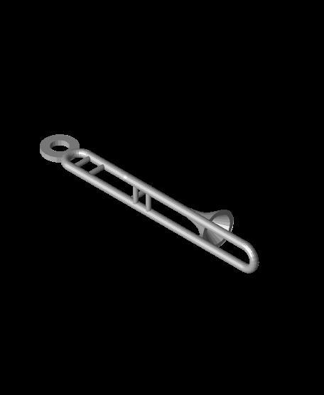 Trombone Keychain