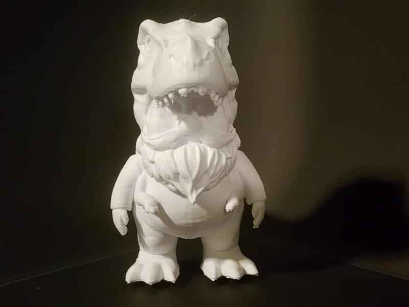 Garden Gnome wearing a T-Rex costume