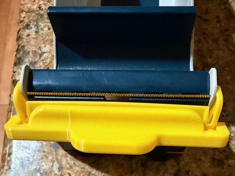 Easy open blade covers for Excell safety tape dispensers both wide and narrow 