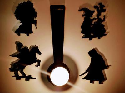 Halloween tea-light shadow projector - V3