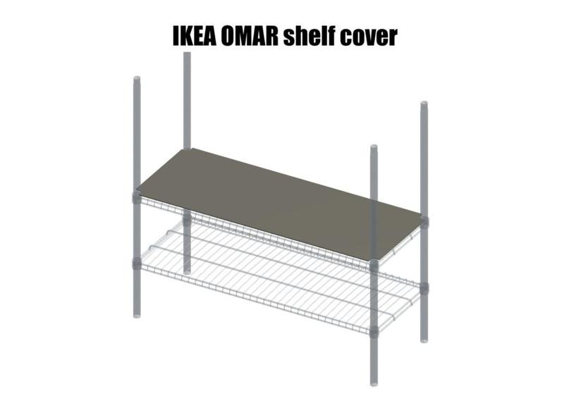 IKEA OMAR shelf cover plate