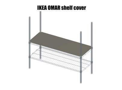 IKEA OMAR shelf cover plate