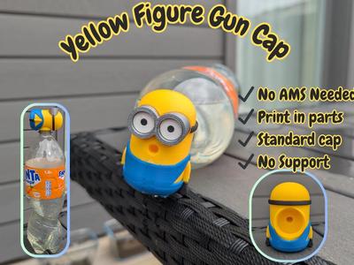 Yellow Figure Gun Cap