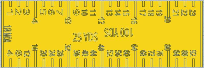 Rifle Scope Ruler