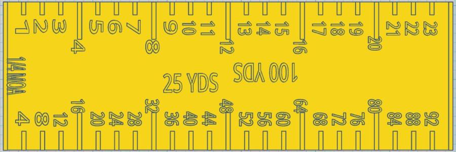 Rifle Scope Ruler