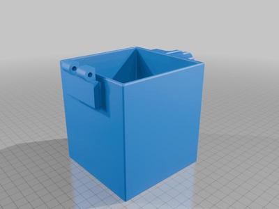Fixed Bottom Padlock Box STL