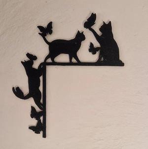 Cats and Butterflies Decoration Wall Art #3