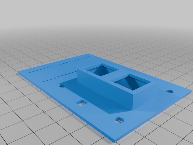 Clone hero mechanical strum switch holder with pi pico mount
