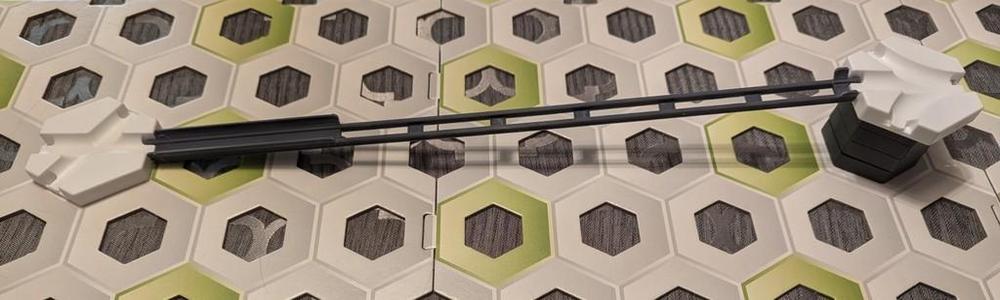Parametric Gravitrax Rail (1-6 tiles long)