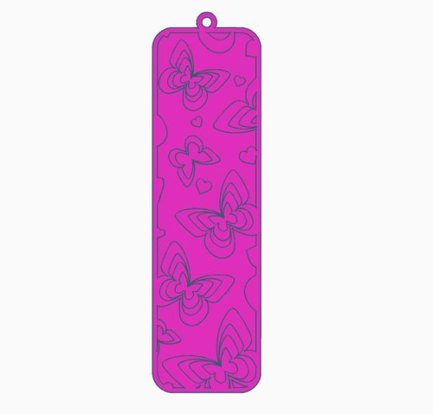 Butterfly Bookmark 8.stl