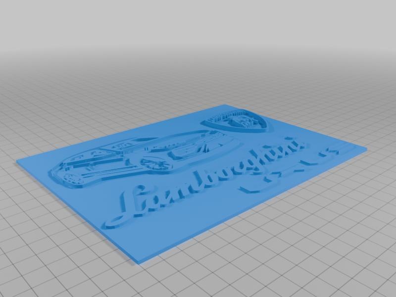 Lamborghini Urus Custom Design - 3D Printable Logo and Emblem Art