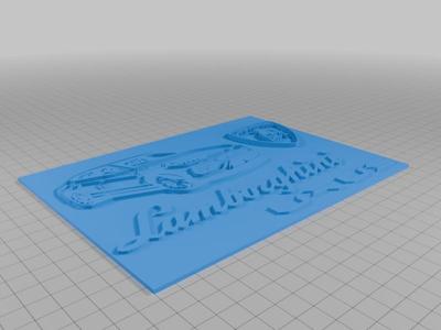 Lamborghini Urus Custom Design - 3D Printable Logo and Emblem Art