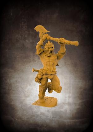 The Lion God, Champion of the Arena (32mm scale miniature)