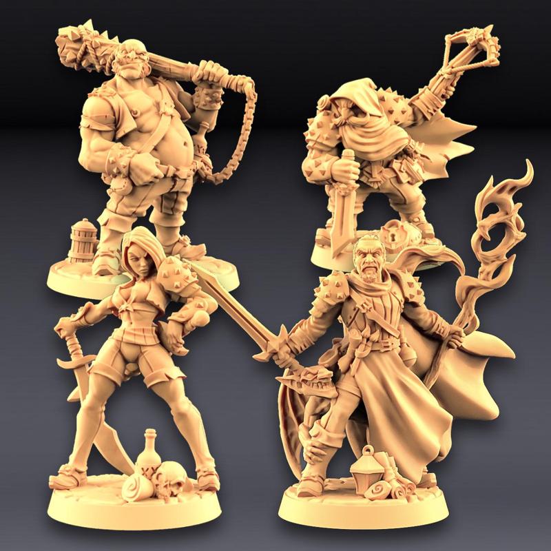 Troubles in Taverns - 4 Heroes Bundle