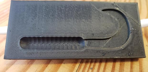 3 inch twist tail open pour mold