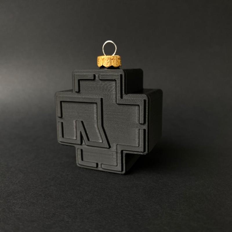 Rammstein logo christmas ball