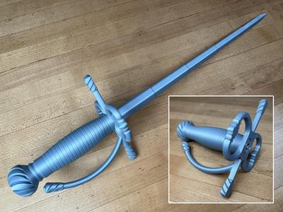 Dread Pirate Roberts Collapsing Sword Print-in-Place