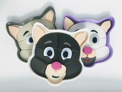 3D puzzle - Cat face