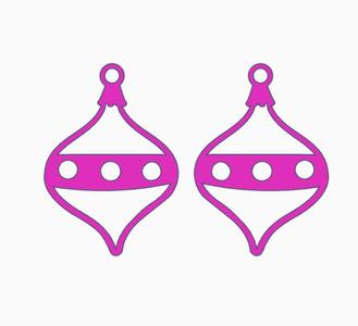 Christmas Ornament Earring 4.stl