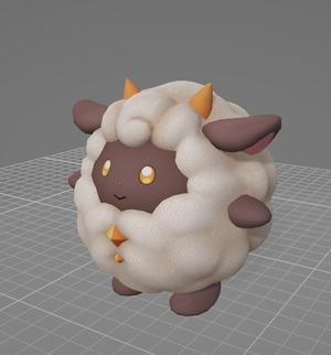 Palworld Lamball pal MMU fuzzy skin