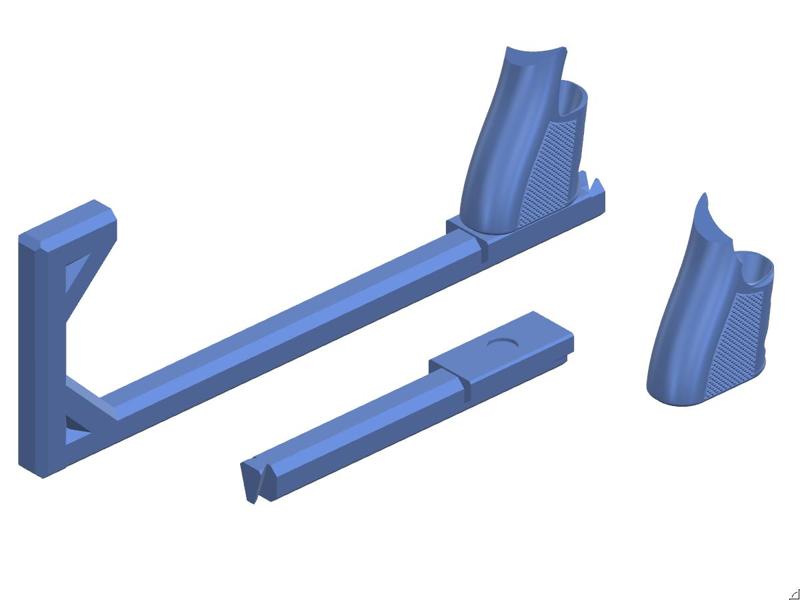 QUEST 3 Gun Stock right-handed improved