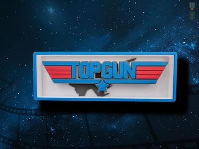 Top Gun Cinema Film Room Sign Box