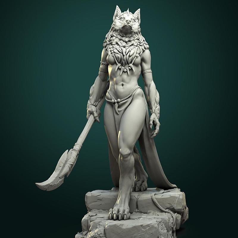 Oleana the Werewolf Queen pre-supported