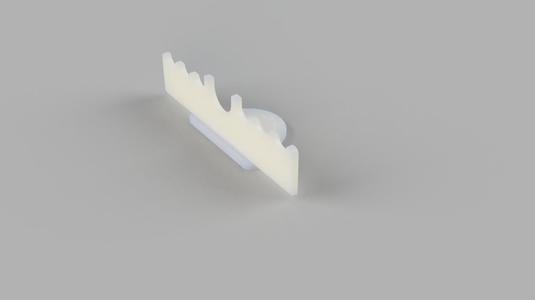 Pinselablage für 7 Zeichenpinsel