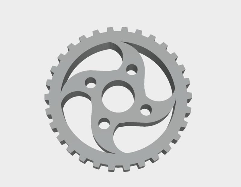 Four Axis Spiral Gear