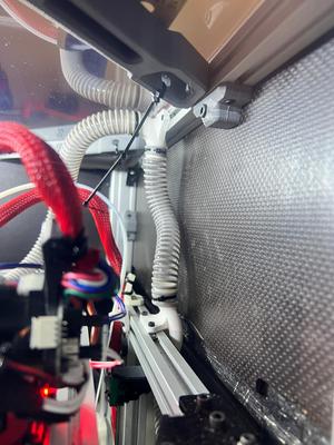 Voron Trident CPAP passthrough with 4040 frame