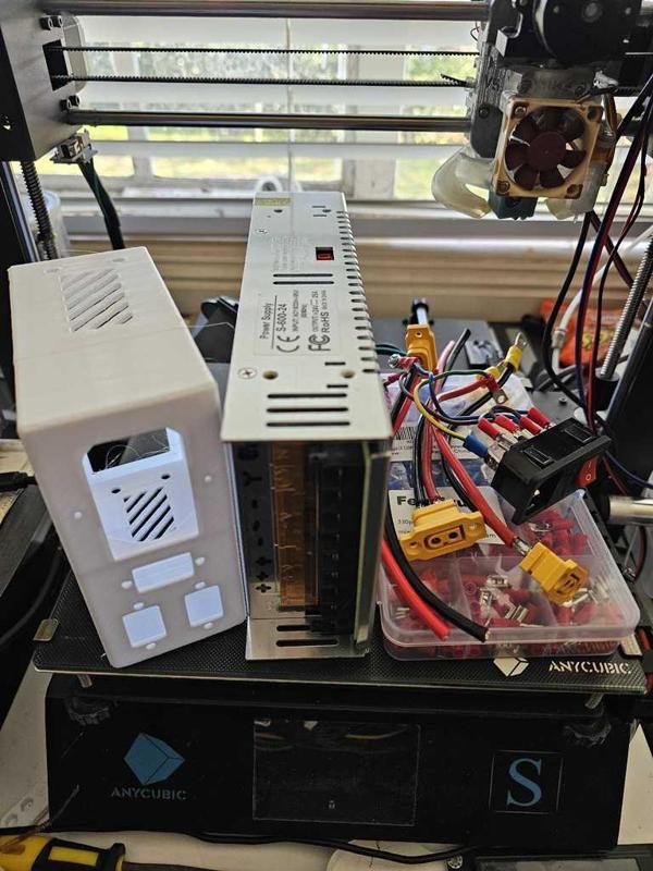 Industrial PSU to XT60 Cover - Extended and Vented