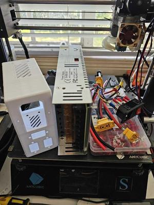 Industrial PSU to XT60 Cover - Extended and Vented