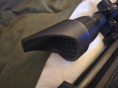 Scope hood with anti flare hex 