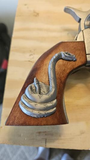 Man with no name trilogy snakes for gun handles