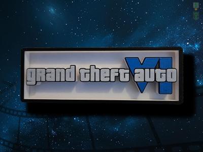 GTA Grand Theft Auto 6 Cinema Film Room Sign Box