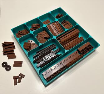 Small parts sorting tray
