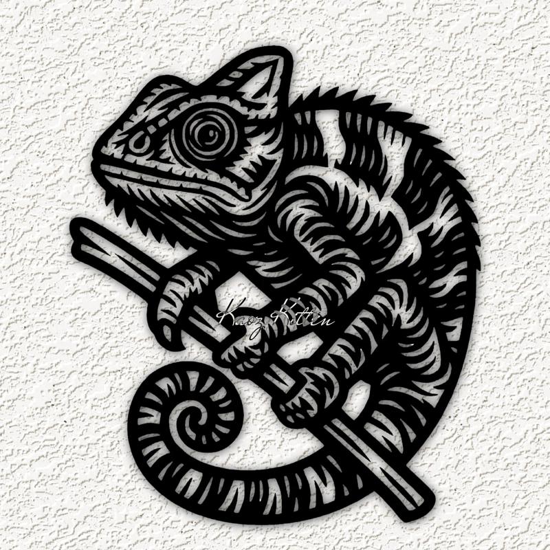 chameleon lizard 6 wall art home decor