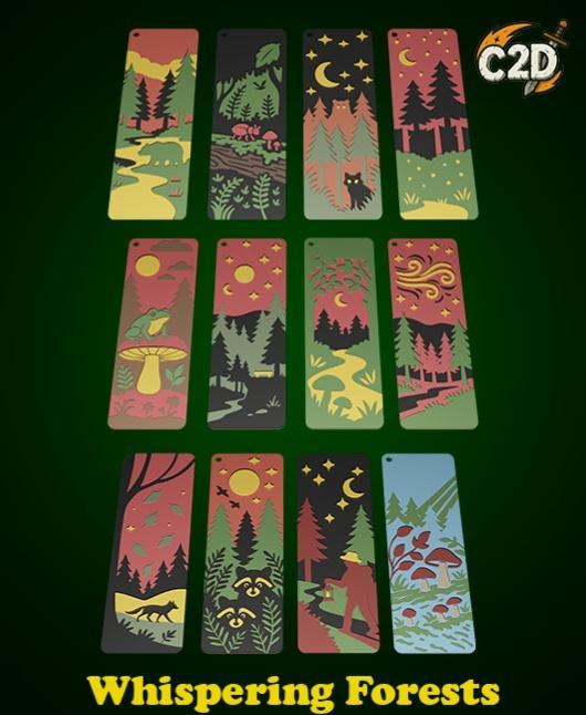 Whispering Forests Bookmarks