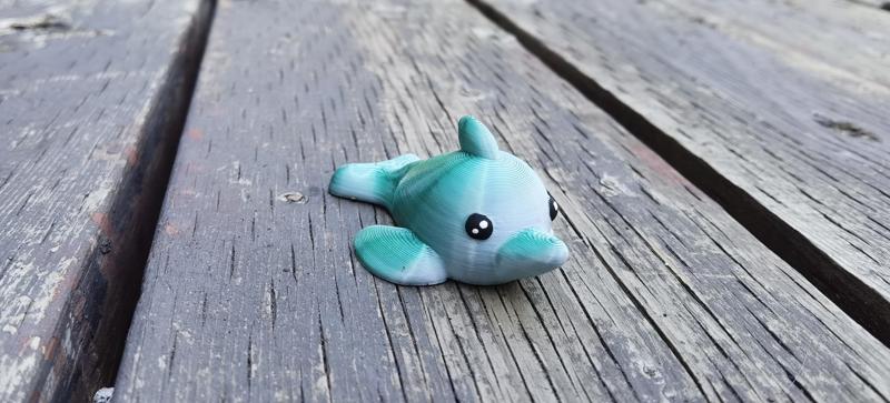 dolphin blob sculpture