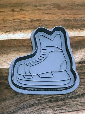 Hockey Skate Cookie Cutters and Stamps